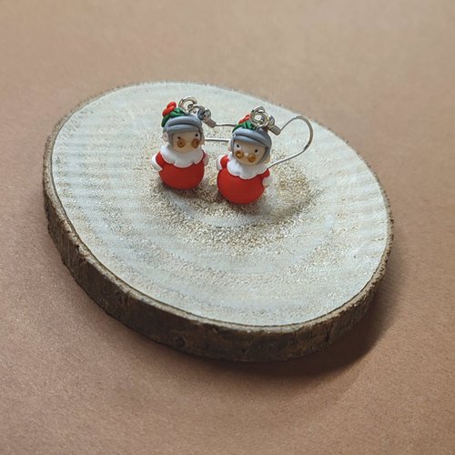 Boucles d'oreilles mères noël