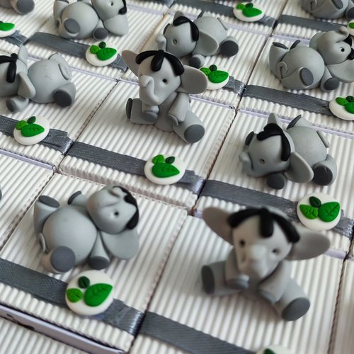 Boîtes à dragées éléphants