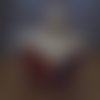Jolie lanterne photophore patinée argile 