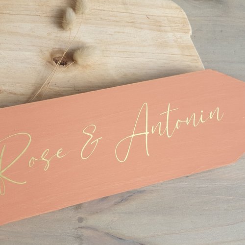 Flèches directionnelles pour mariage