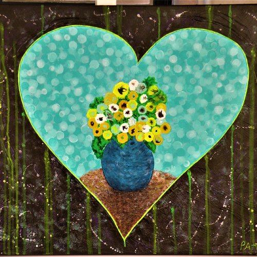 Bonjour ! ( coeur phosphorescent)