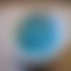 10 perles bleues en verre à facettes 8 mm