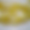 10 perles bicone facettes 4 mm en verre jaune