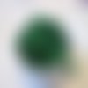 10 perles rondes vert marbré 10 mm en verre