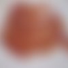 10 perles bâtonnet orange ab 20x4 mm en verre