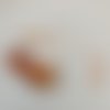Kit boucles d'oreilles perle orange en verre