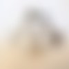 Pendentif chat silhouette en acier inoxydable 31x20 mm argenté