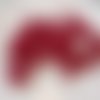10 perles rondes craquelé rouge coquelicot 8 mm en verre