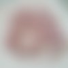 10 perles rondes opaque rose argileux 8 mm en verre