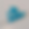 10 perles rondes bleu ceruléen givré 6 mm en verre