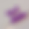 10 perles rondes violet byzantin givré 6 mm en verre