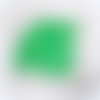 1 perle en verre ronde lisse en verre givré vert clair mat 4mm