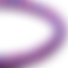 1 perle en verre rond lisse violet, rose, bleu, moucheté 8mm
