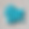1 perle ronde en acrylique bleu vif mat opaque 8mm