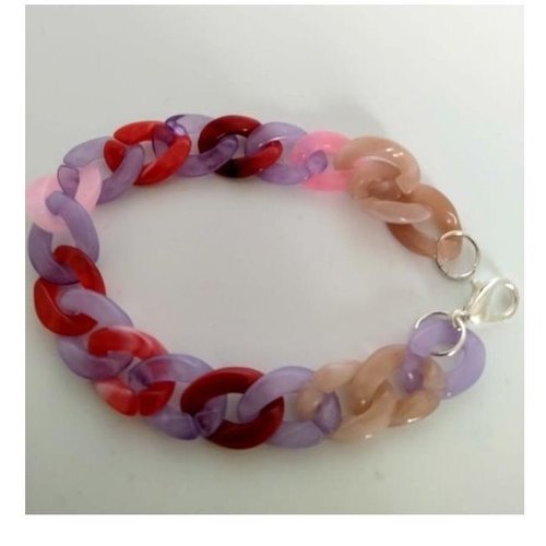 Bracelet acrylique couleur multicolore