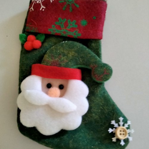 Accessoire noël chaussette à suspendre