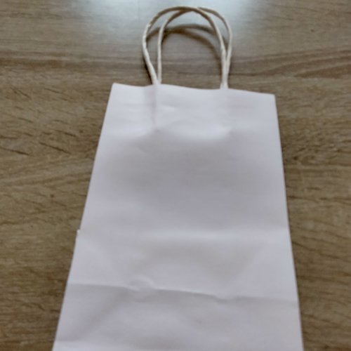 Sacs en papier de partie avec poignées sac cadeau en papier blanc