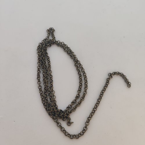 Lot chaine bronze deux styles de maillons différents