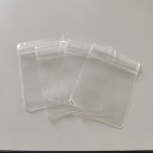 Lot de 10 emballages pochettes sac de bijoux ou autres extra-épais en pvc à clip