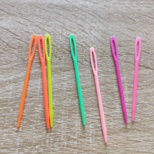 Lot de 5 aiguilles à coudre domestique en plastique 9cm