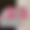 Chutes tissus fantaisie tons rose