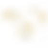 4 paires clip  dormeuse en plaqué or 18k pour boucles d'oreilles