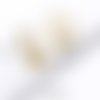 4 paires crochet de boucle d'oreille en forme de u en argent 925 ou plaqué or 24k pour perle à moitié percée,pour boucles d'oreilles