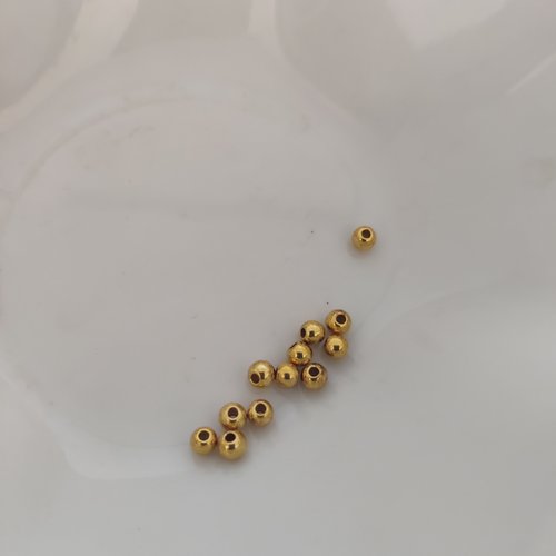 12 perles connecteurs bélière acrylique or