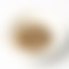 10 perles grises acrylique ou dorée en forme de cœur 8x2mm