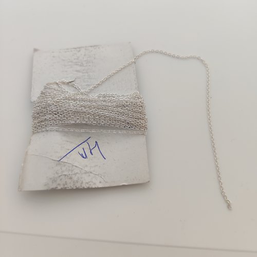 Chaine rolo 1mm  en acier inoxydable argent