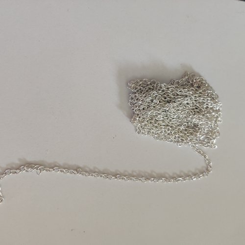 Chaine rolo 4mm en acier inoxydable argent