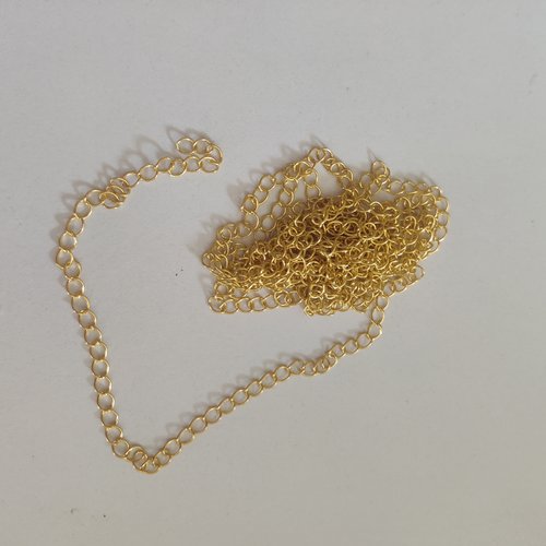 Chaine rolo 4mm en acier inoxydable or