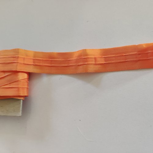 Lot de chutes de  rufflette ruban fronceur orange pour rideaux