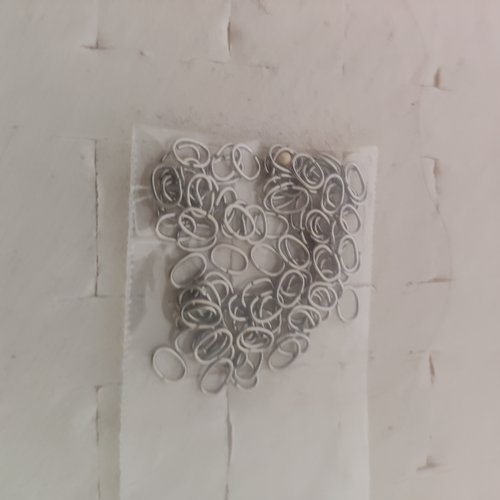 20  anneaux ovals en acier argenté 6x4mm