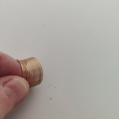 Fil en acier doré rosé 0.6mm à mémoire de forme pour bague