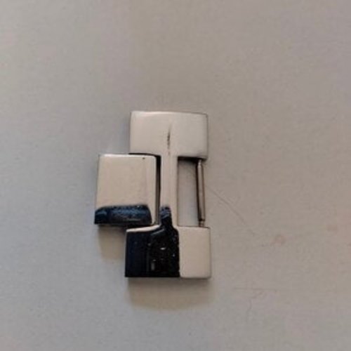 Fermoir à clip acier inoxydable, boucle déployante pour montres,