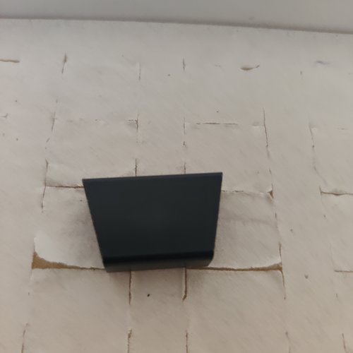 Lot de 3 grandes perles connecteur en métal noir  de forme polygone