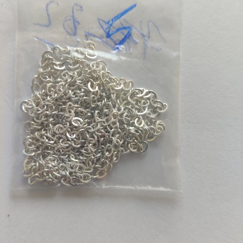 Chaine rolo 3mm en acier argenté