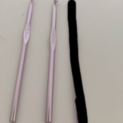 Lot  de 2 crochets inox violet