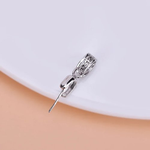 Bélière à clip en argent 925  ou plaqué or 14k
