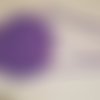 Petit sac pochette rond en crochet fait main violet chiné