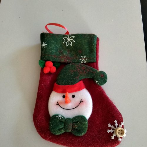 Accessoire noël chaussette à suspendre