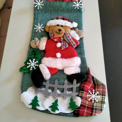 Accessoire noël chaussette à suspendre