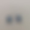 Boucles d'oreilles fantaisie perles bleues femme