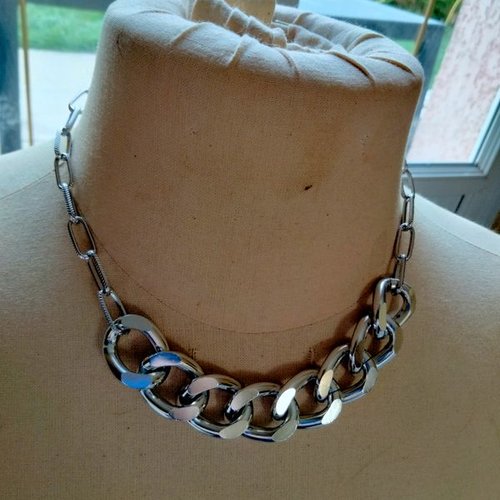Collier plaqué argent femme
