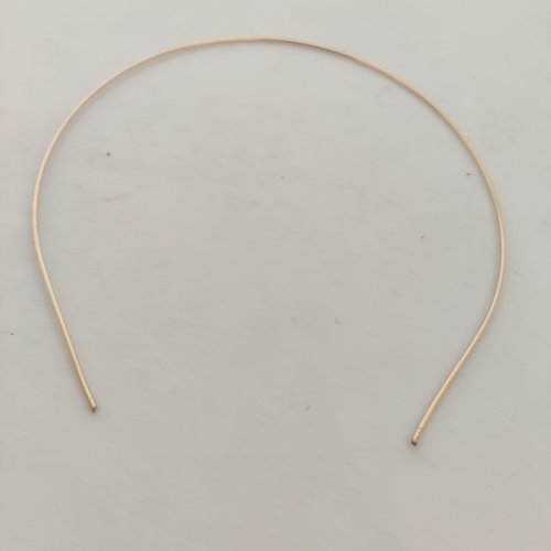 Collier ras du cou acier doré