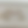 Lot de 7 grandes perles ovales acrylique doré