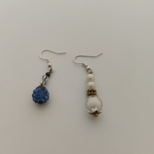 Boucles d'oeilles fantaisie perles