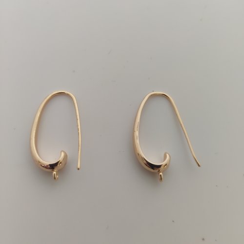 Long support de boucles d'oreilles laiton or pour breloque