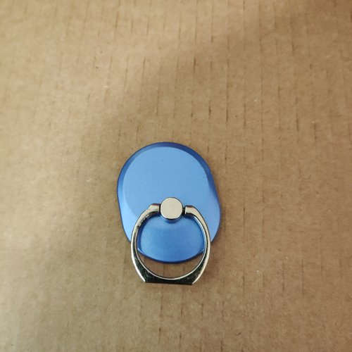 Bague ovale de téléphone portable en plastique bleu